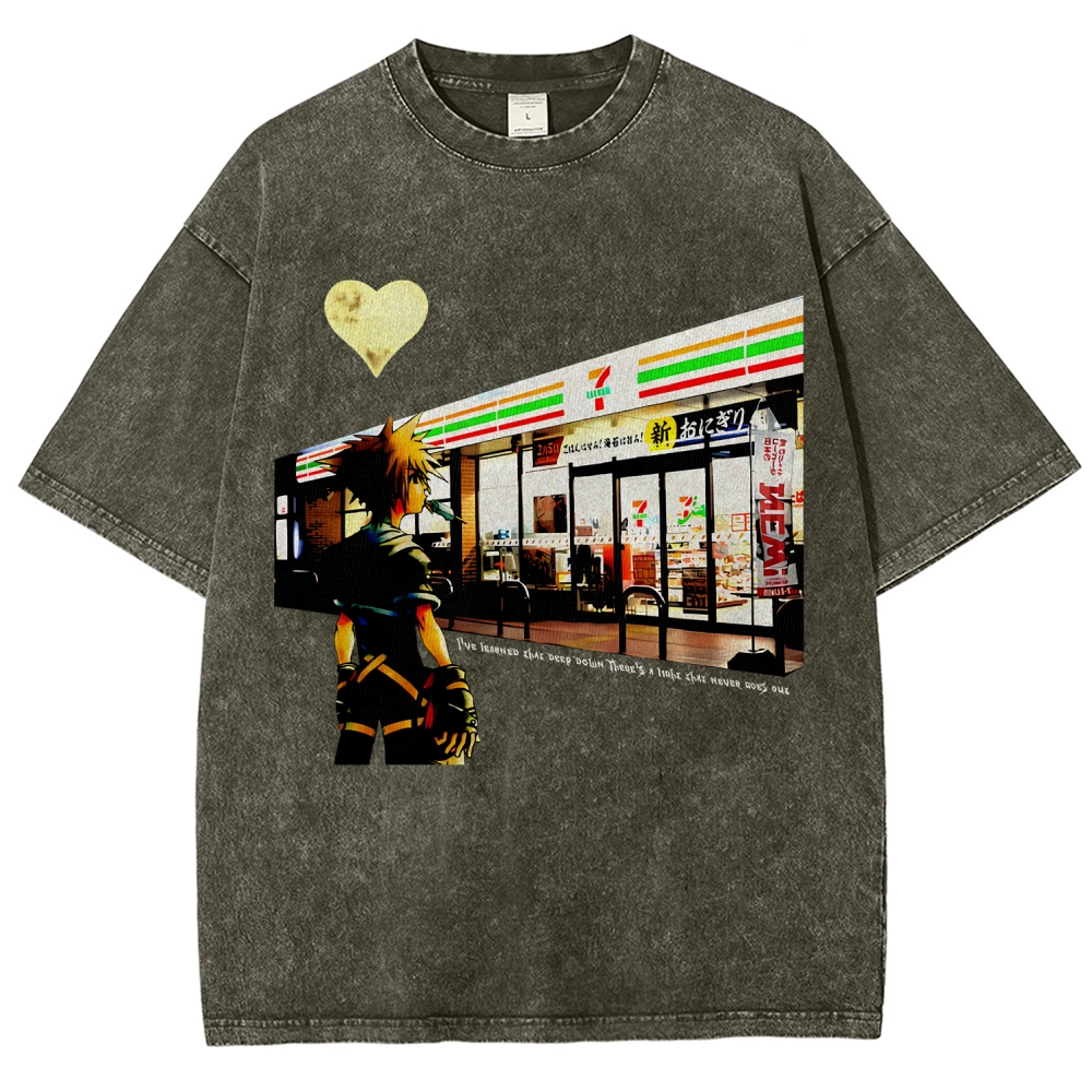 Kingdom Hearts Unisex Fit Washed T-Shirt 2602009463