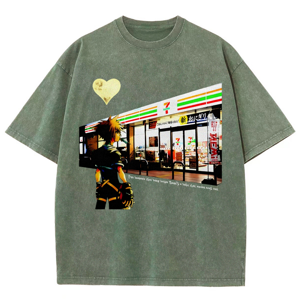 Kingdom Hearts Unisex Fit Washed T-Shirt 2602009463