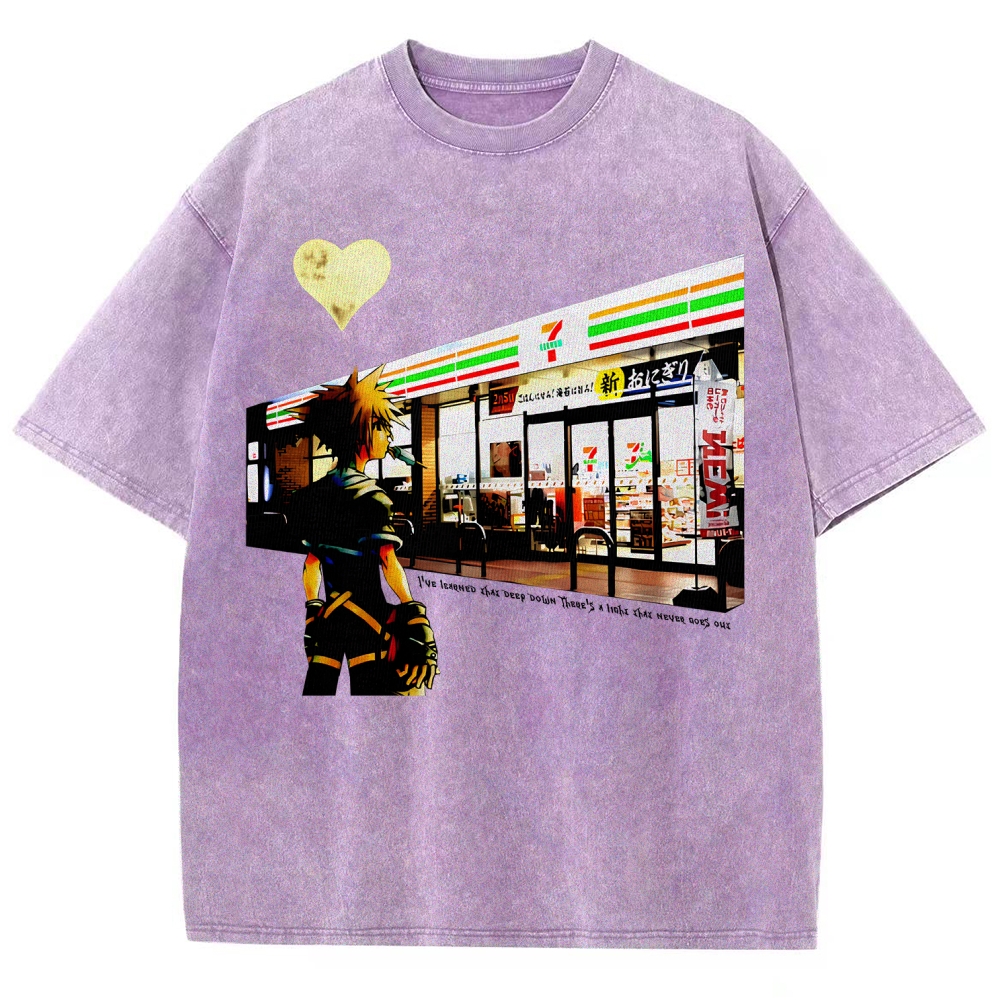 Kingdom Hearts Unisex Fit Washed T-Shirt 2602009463