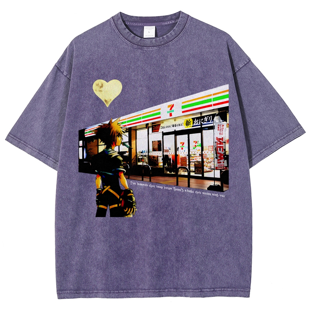 Kingdom Hearts Unisex Fit Washed T-Shirt 2602009463
