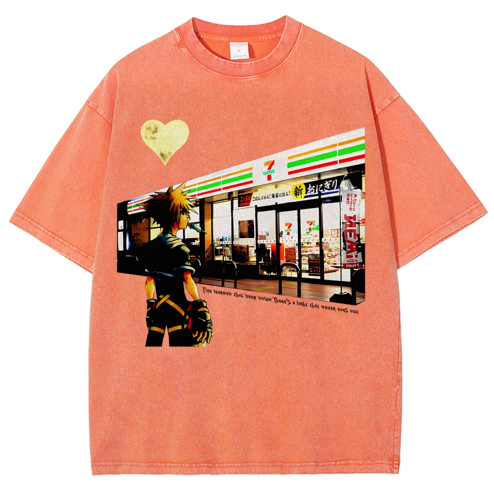 Kingdom Hearts Unisex Fit Washed T-Shirt 2602009463