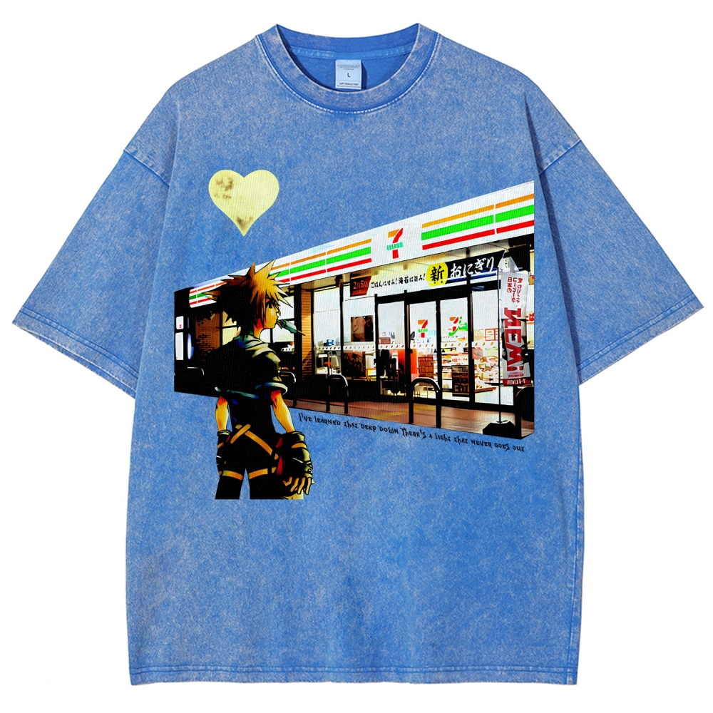 Kingdom Hearts Unisex Fit Washed T-Shirt 2602009463