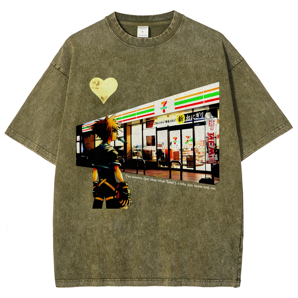 Kingdom Hearts Unisex Fit Washed T-Shirt 2602009463