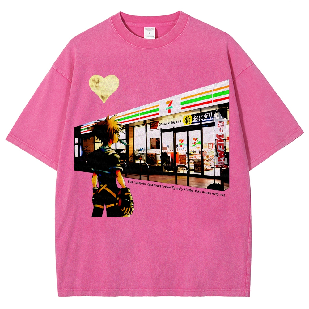 Kingdom Hearts Unisex Fit Washed T-Shirt 2602009463