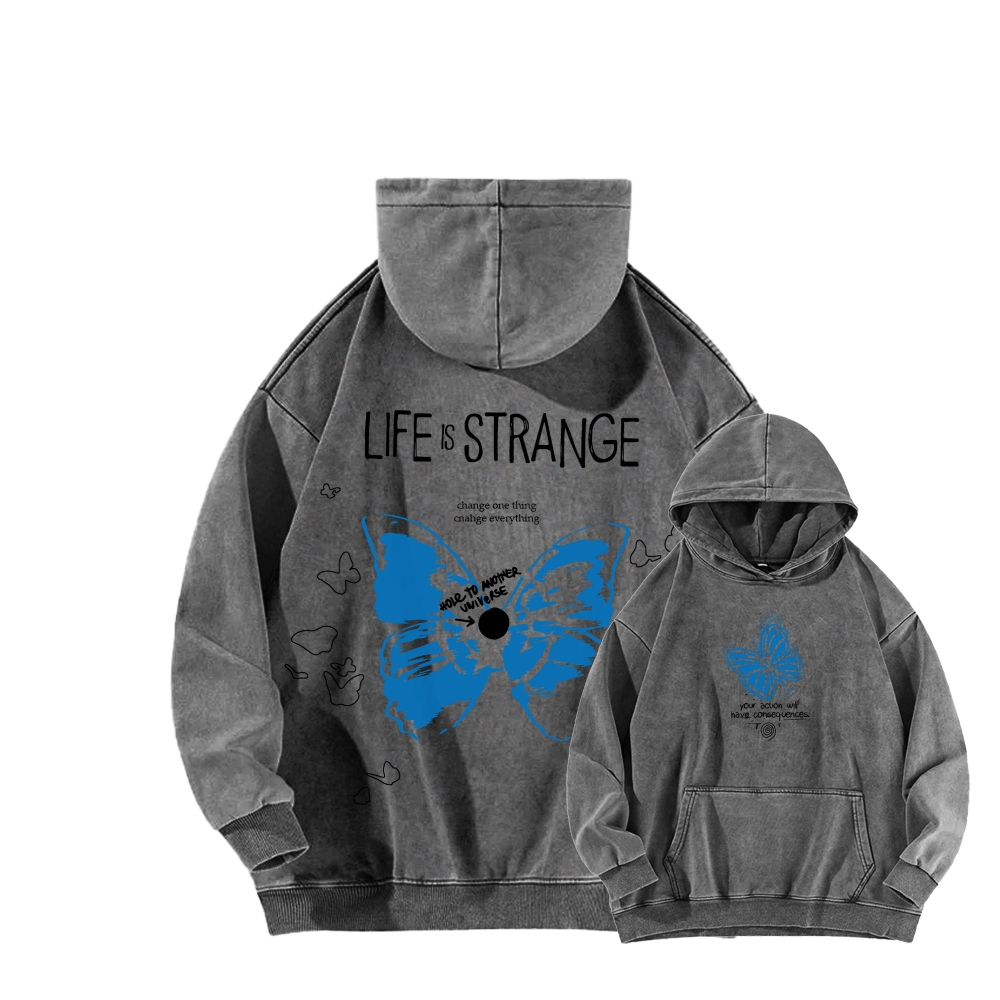 Life Is Strange Unisex Washed Hoodie 2602009474