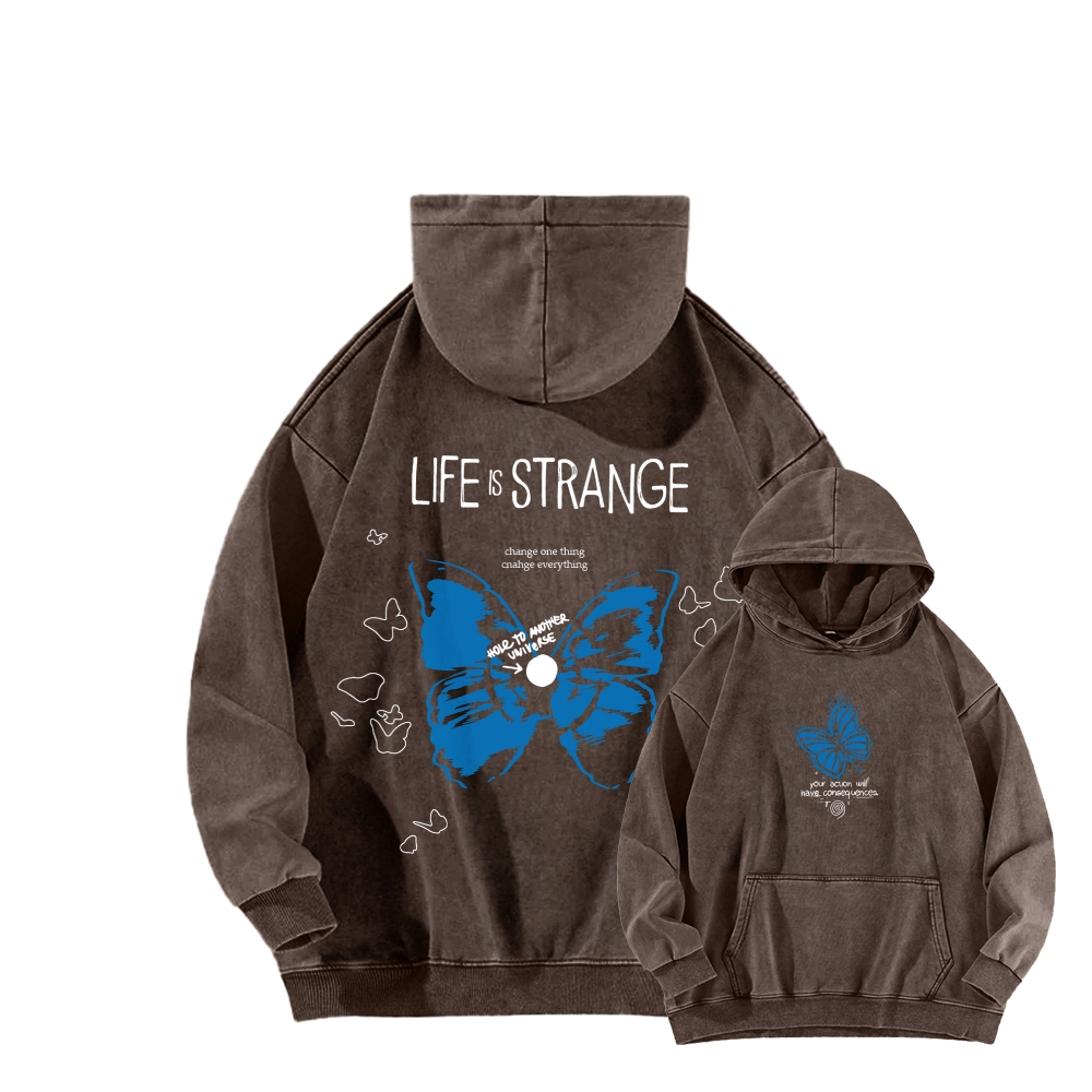 Life Is Strange Unisex Washed Hoodie 2602009474