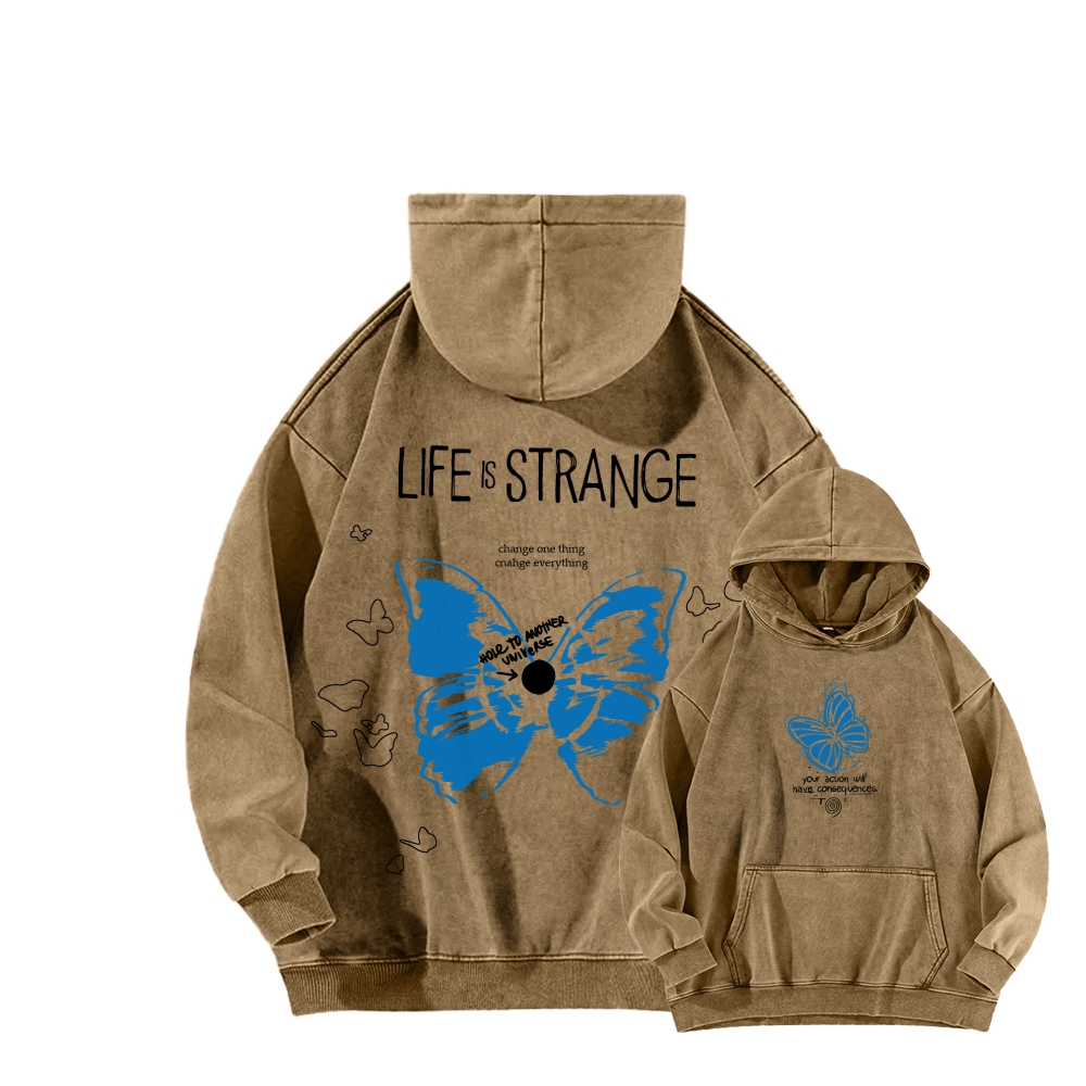 Life Is Strange Unisex Washed Hoodie 2602009474