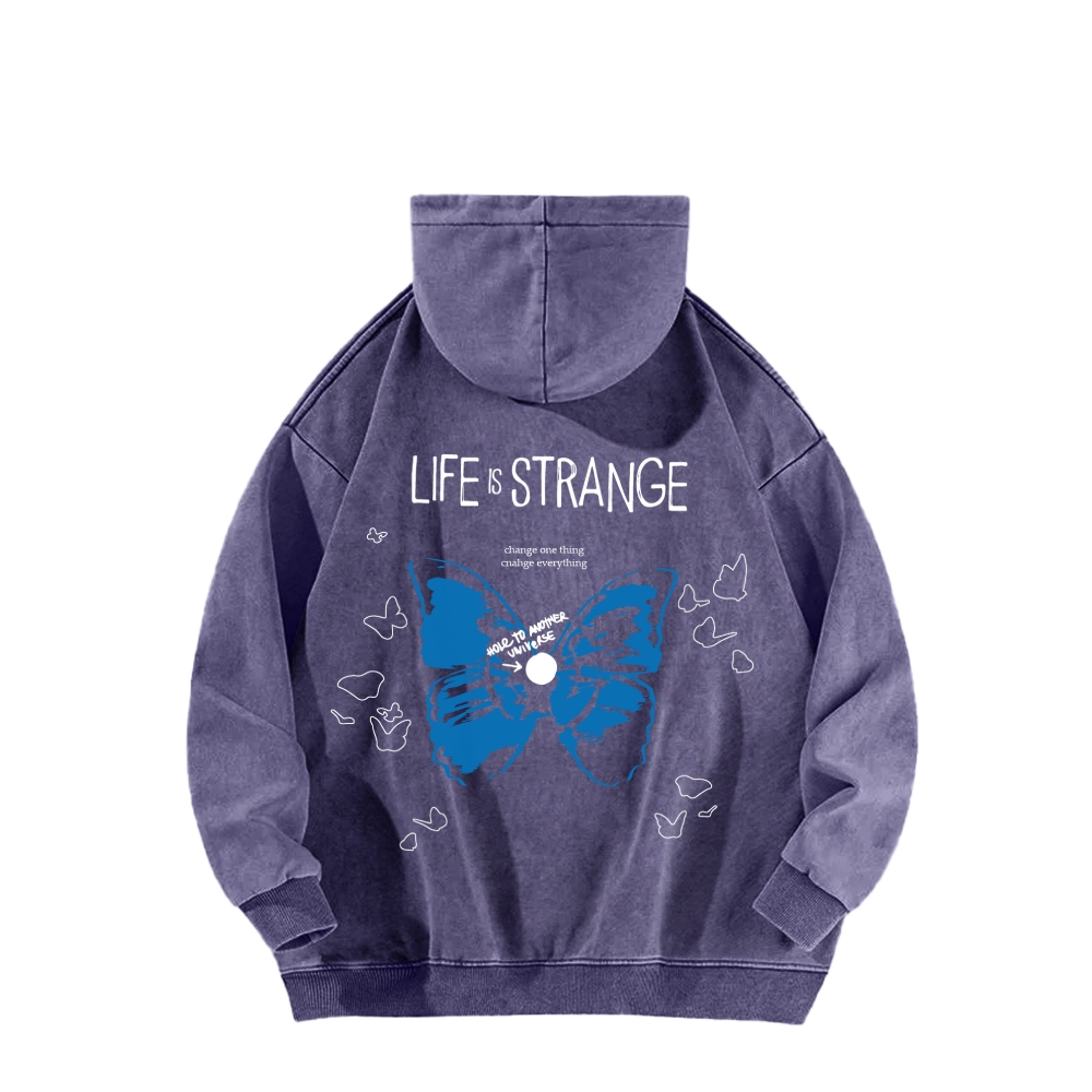 Life Is Strange Unisex Washed Hoodie 2602009474