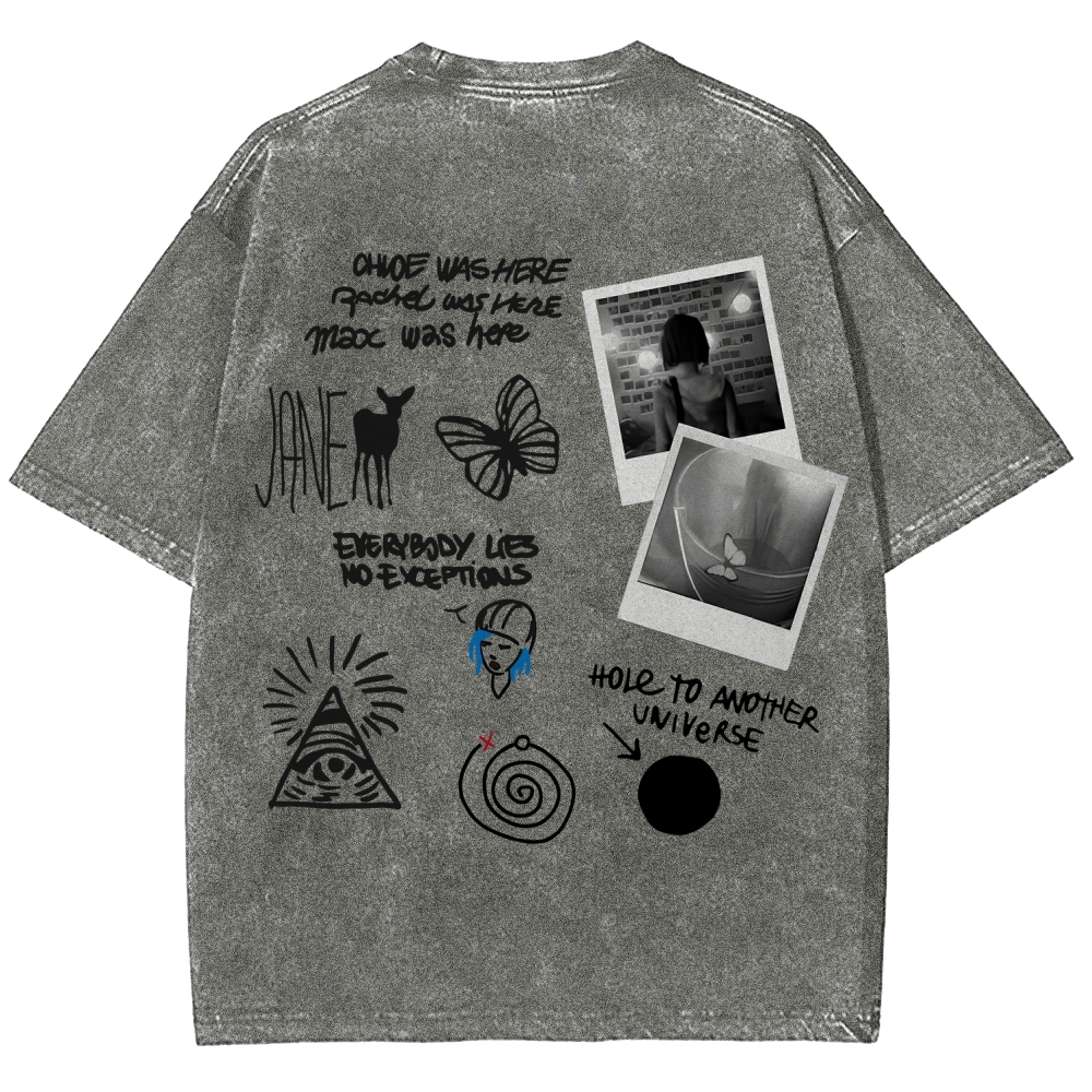 Life Is Strange Unisex Fit Washed T-Shirt 2602009501