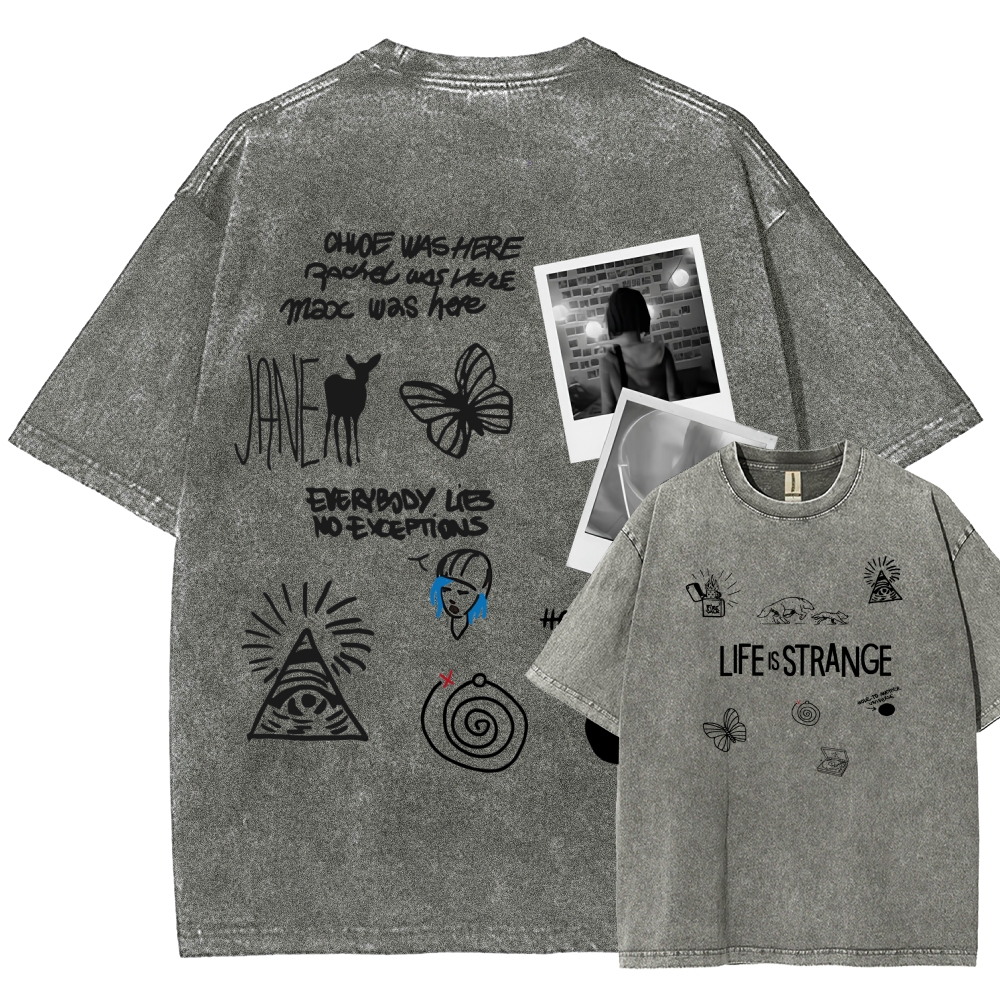 Life Is Strange Unisex Fit Washed T-Shirt 2602009501