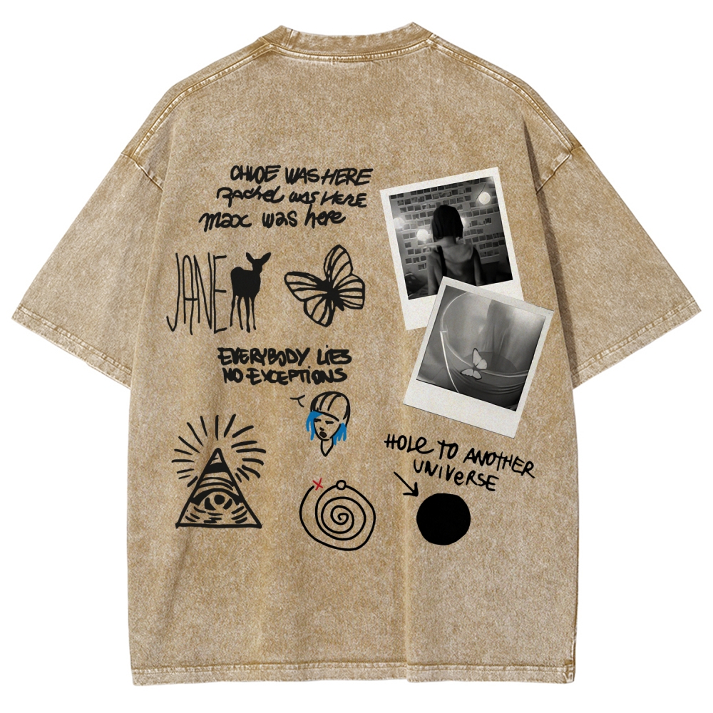 Life Is Strange Unisex Fit Washed T-Shirt 2602009501