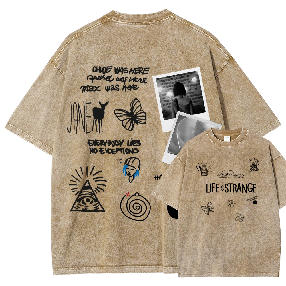 Life Is Strange Unisex Fit Washed T-Shirt 2602009501