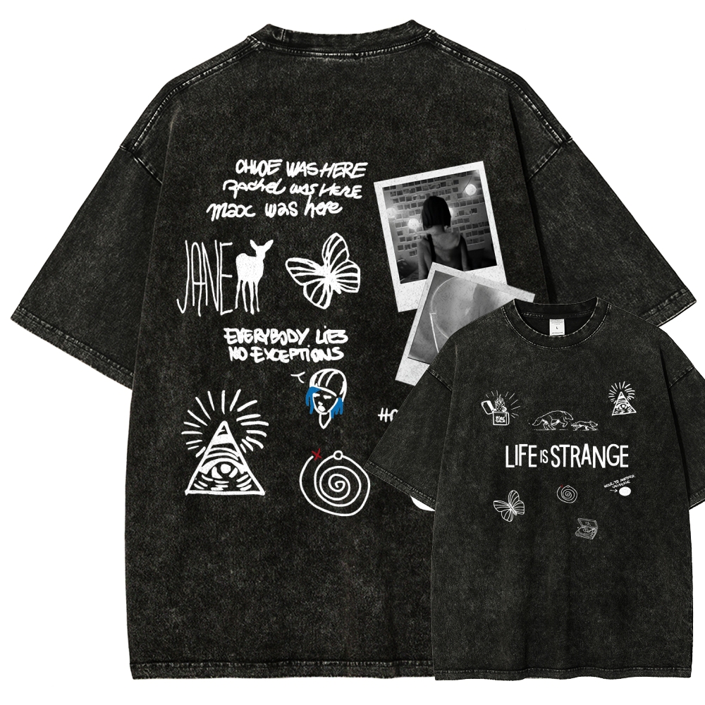 Life Is Strange Unisex Fit Washed T-Shirt 2602009501