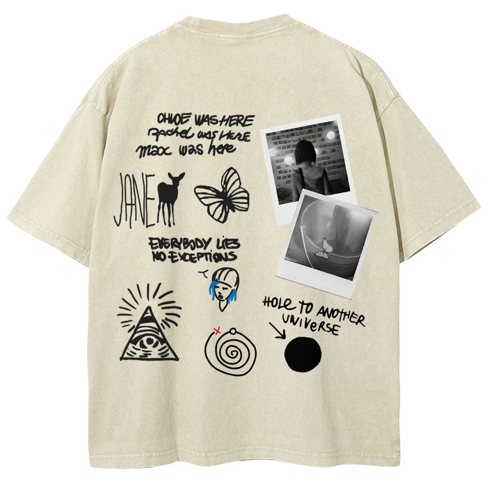 Life Is Strange Unisex Fit Washed T-Shirt 2602009501