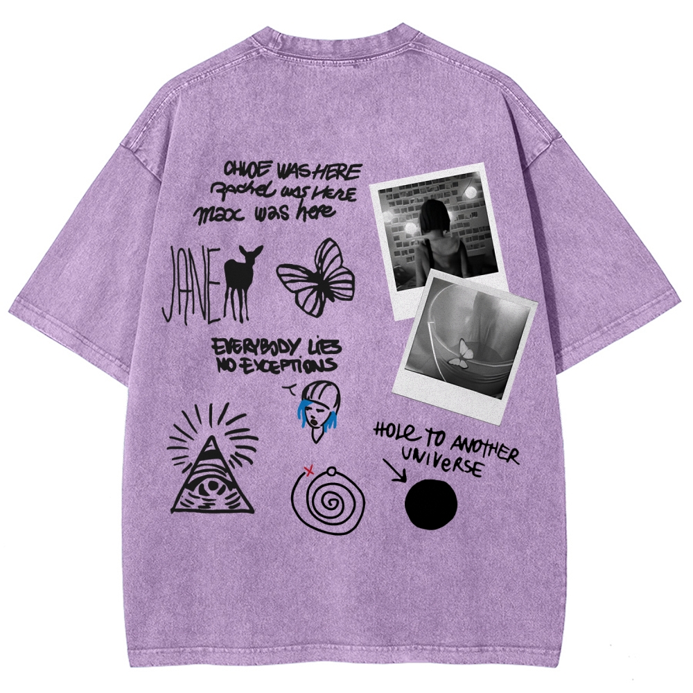 Life Is Strange Unisex Fit Washed T-Shirt 2602009501