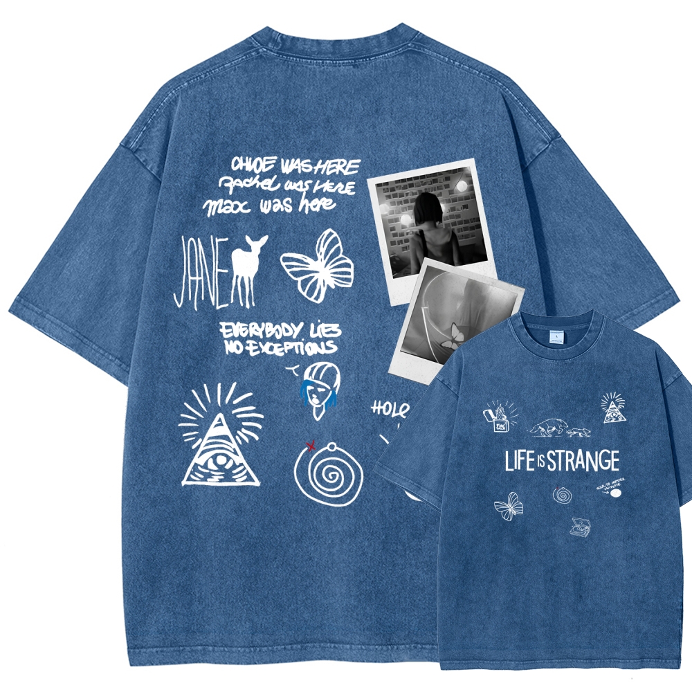 Life Is Strange Unisex Fit Washed T-Shirt 2602009501