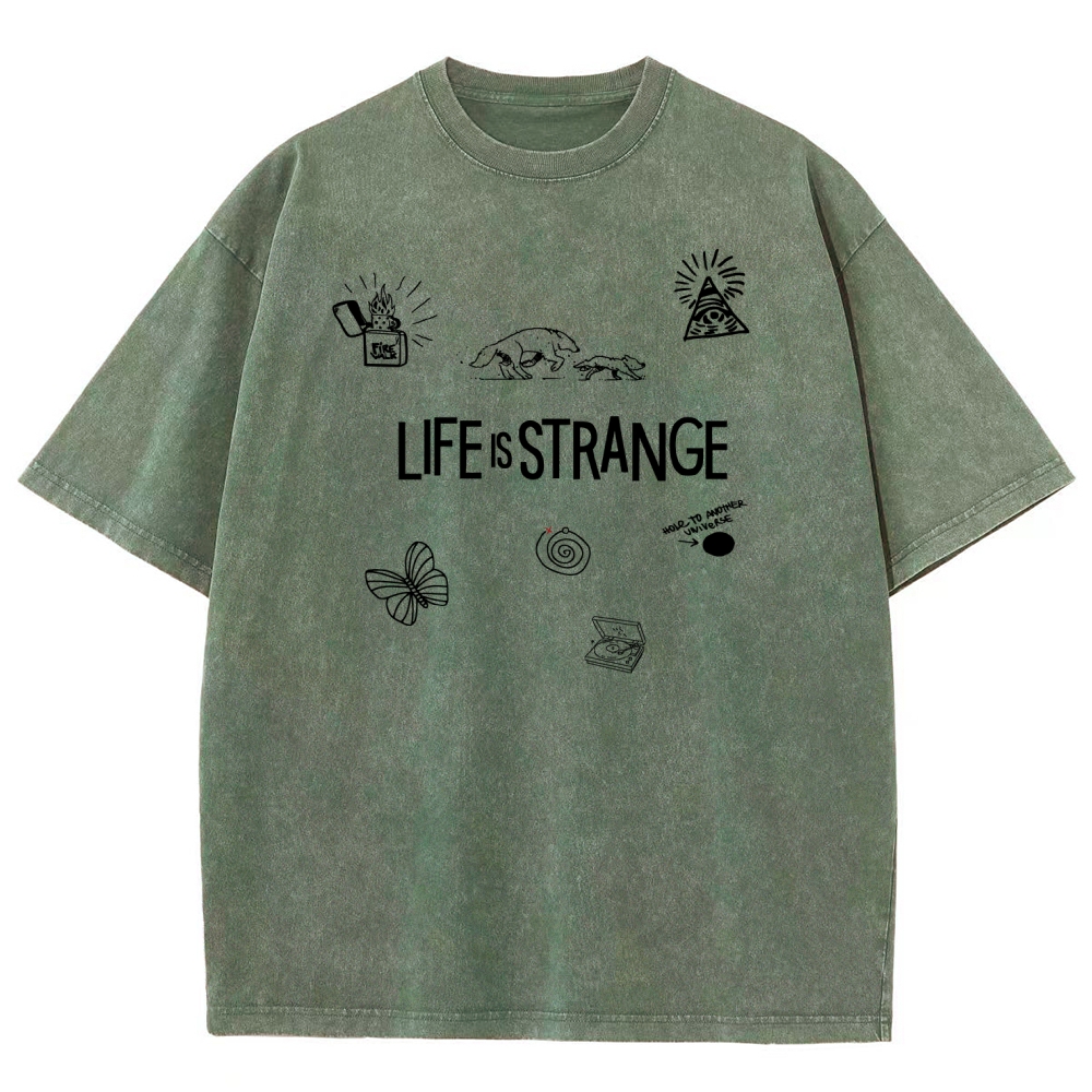 Life Is Strange Unisex Fit Washed T-Shirt 2602009501