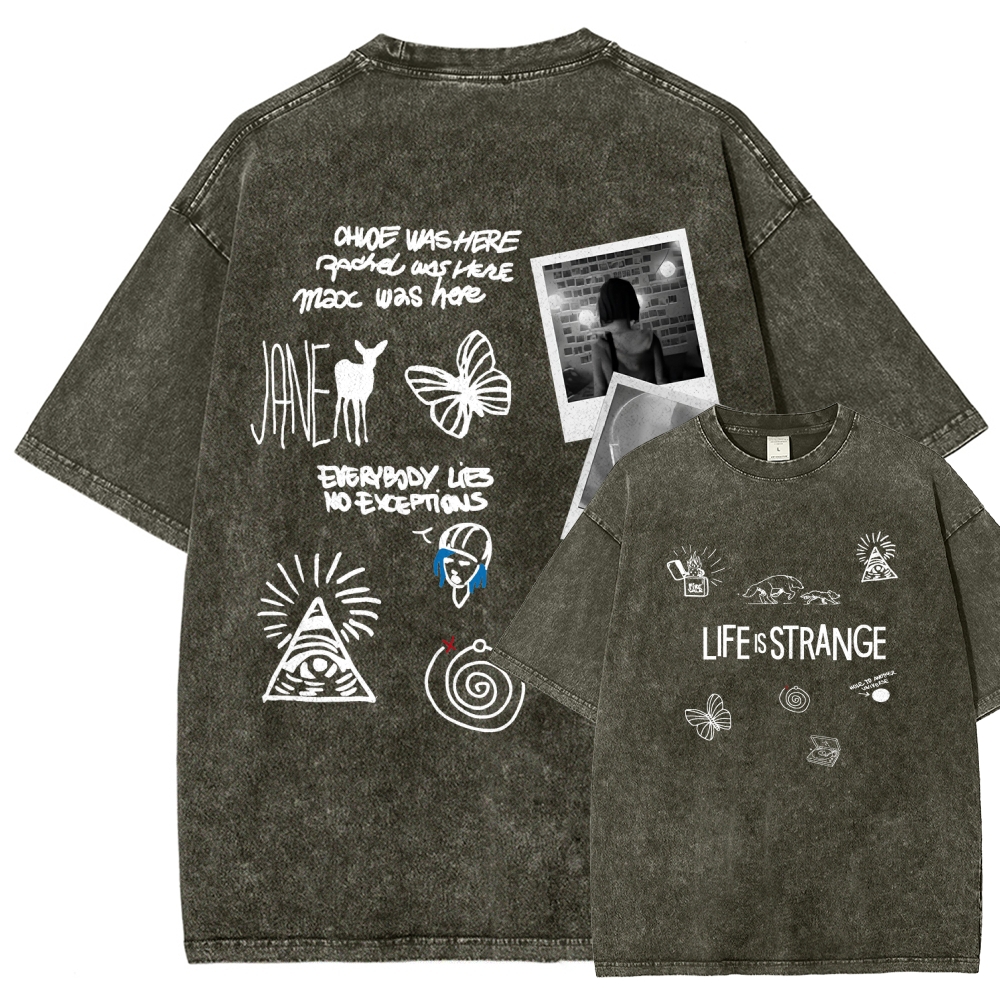 Life Is Strange Unisex Fit Washed T-Shirt 2602009501