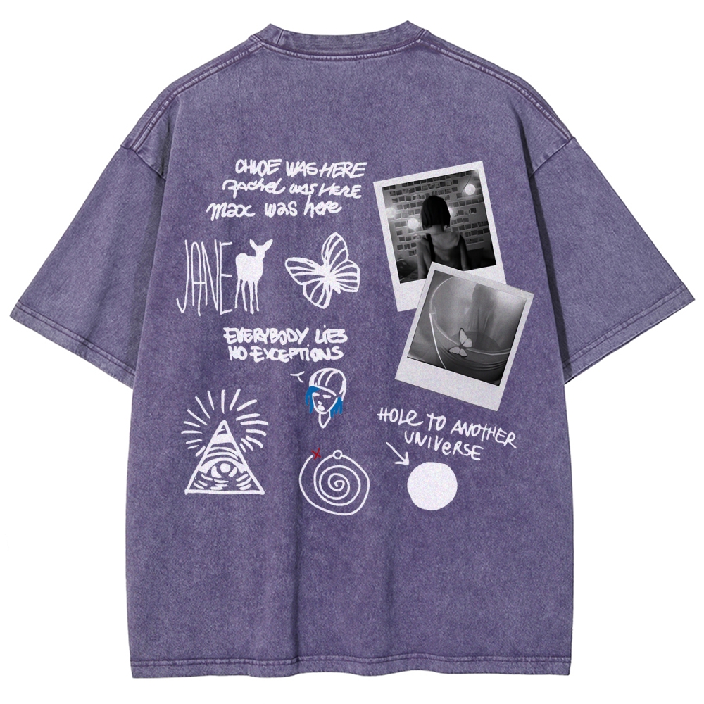 Life Is Strange Unisex Fit Washed T-Shirt 2602009501
