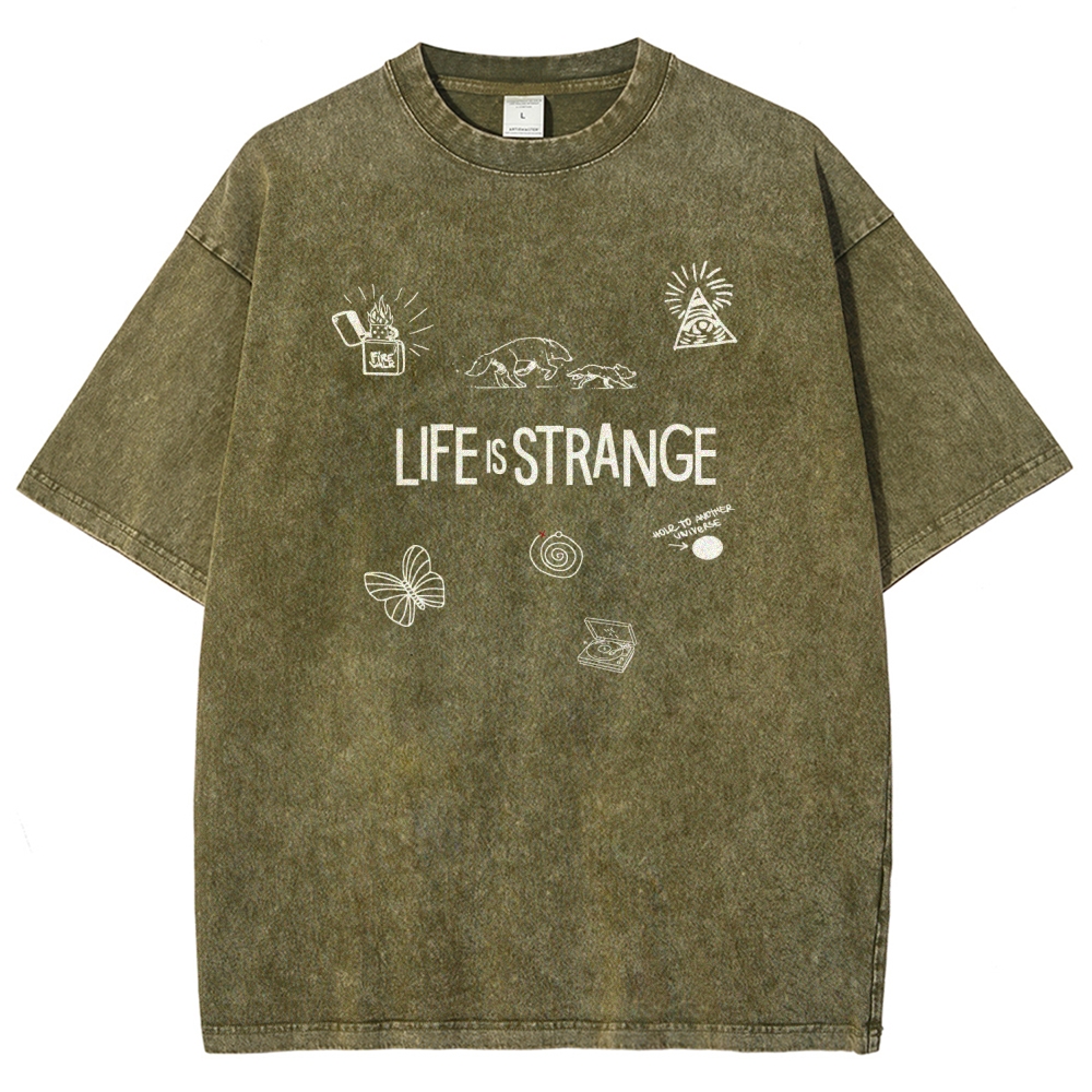 Life Is Strange Unisex Fit Washed T-Shirt 2602009501