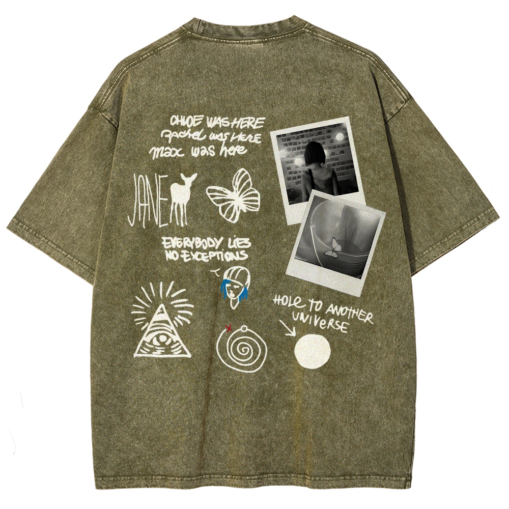 Life Is Strange Unisex Fit Washed T-Shirt 2602009501