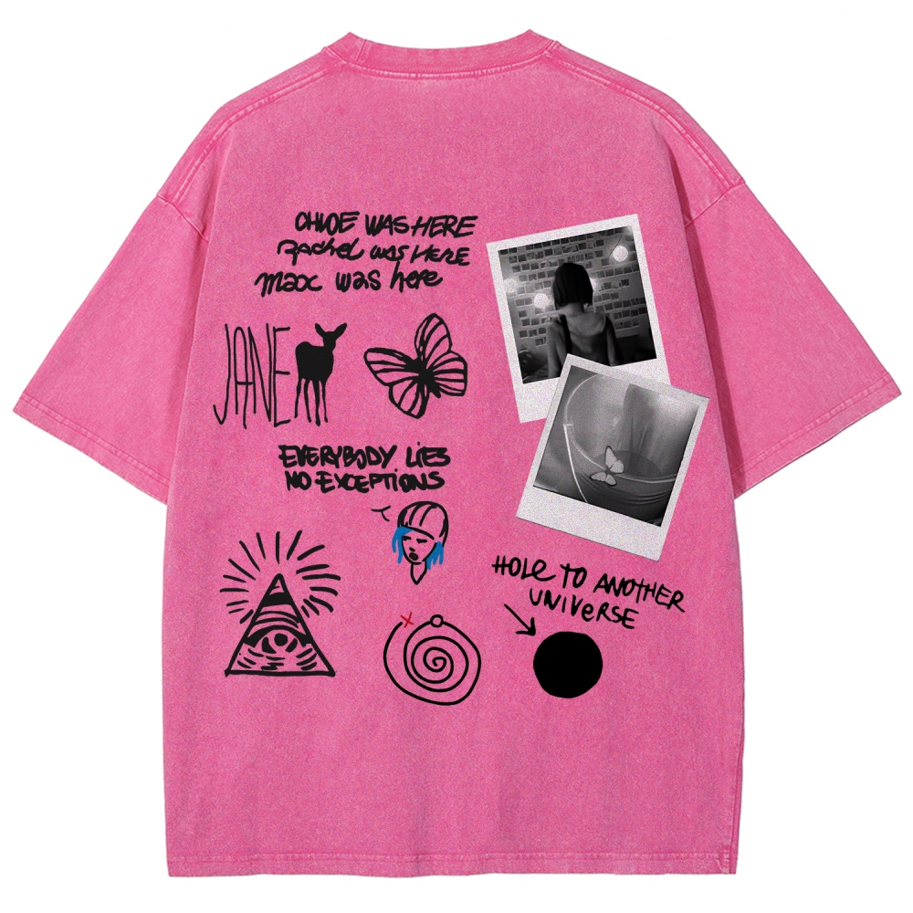 Life Is Strange Unisex Fit Washed T-Shirt 2602009501