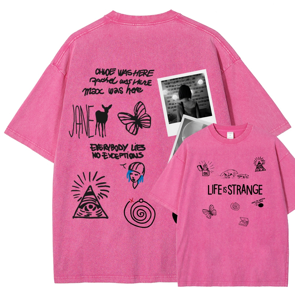 Life Is Strange Unisex Fit Washed T-Shirt 2602009501