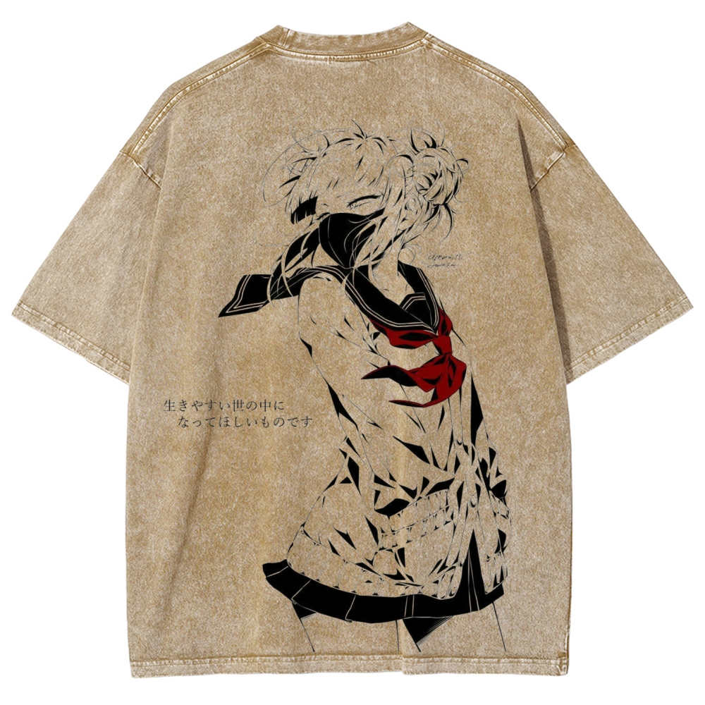 Toga himiko Unisex Fit Washed T-Shirt 2602012268