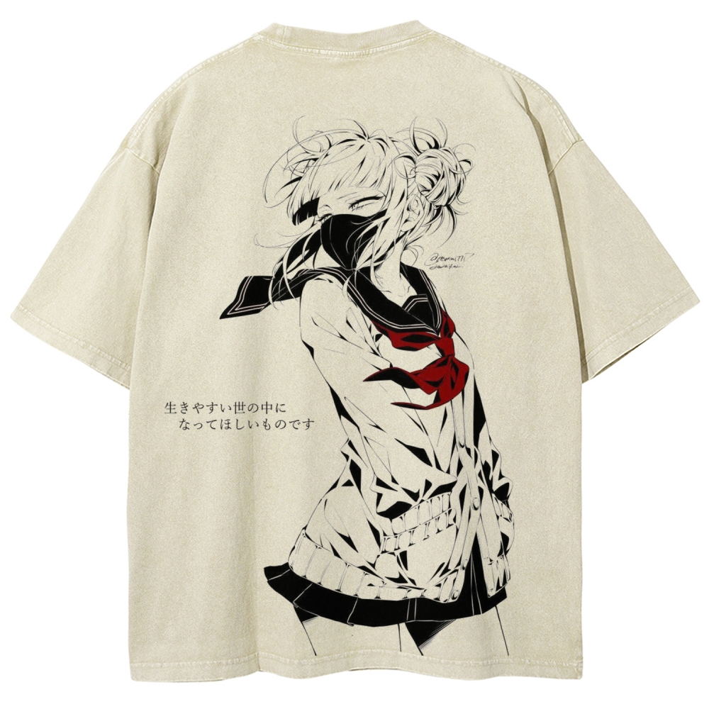 Toga himiko Unisex Fit Washed T-Shirt 2602012268
