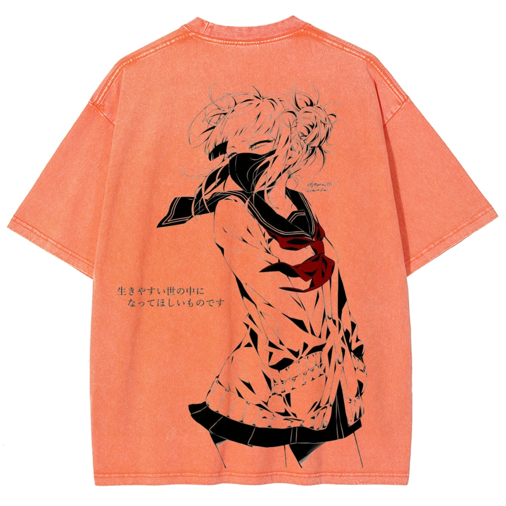 Toga himiko Unisex Fit Washed T-Shirt 2602012268