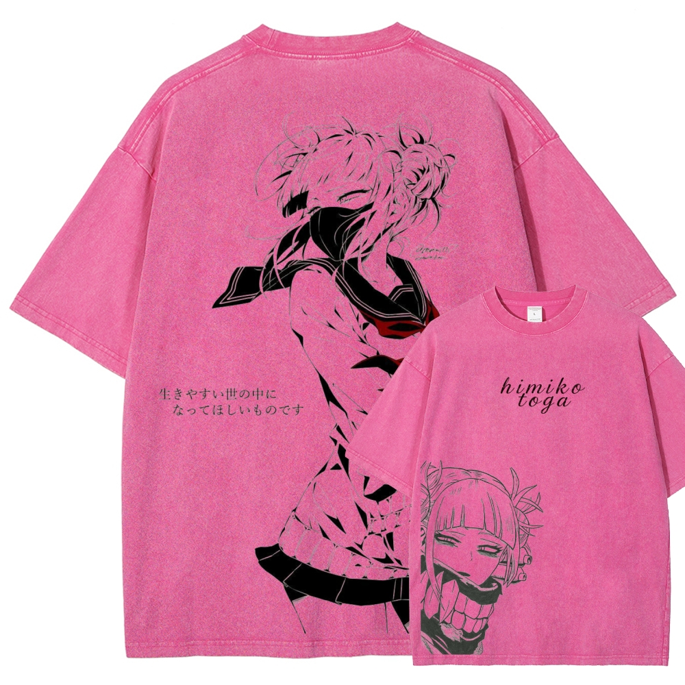 Toga himiko Unisex Fit Washed T-Shirt 2602012268