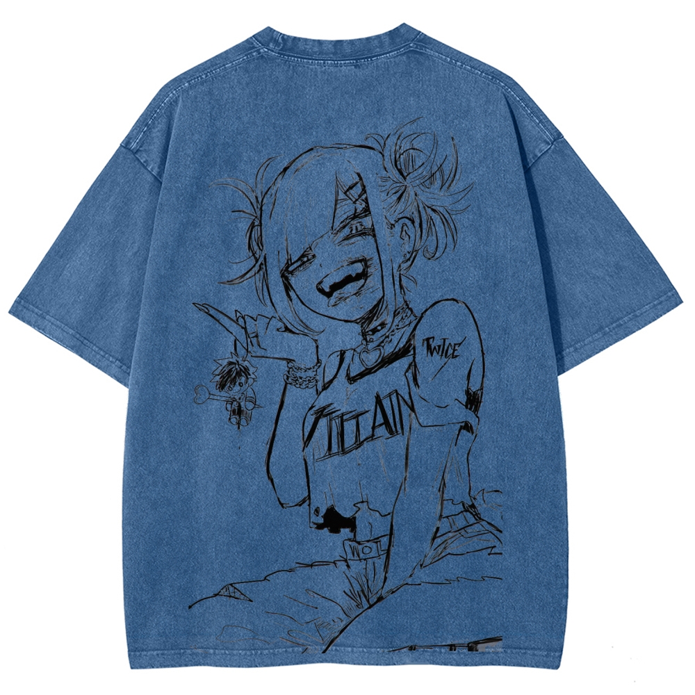 Toga himiko Unisex Fit Washed T-Shirt 2602012272