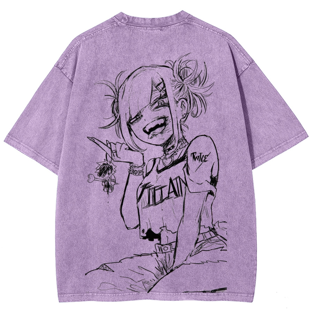 Toga himiko Unisex Fit Washed T-Shirt 2602012272