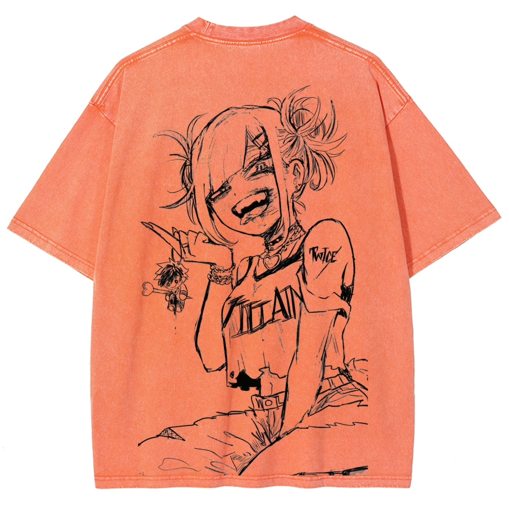 Toga himiko Unisex Fit Washed T-Shirt 2602012272