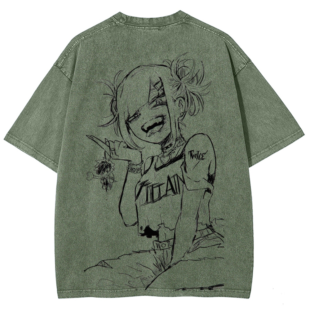 Toga himiko Unisex Fit Washed T-Shirt 2602012272