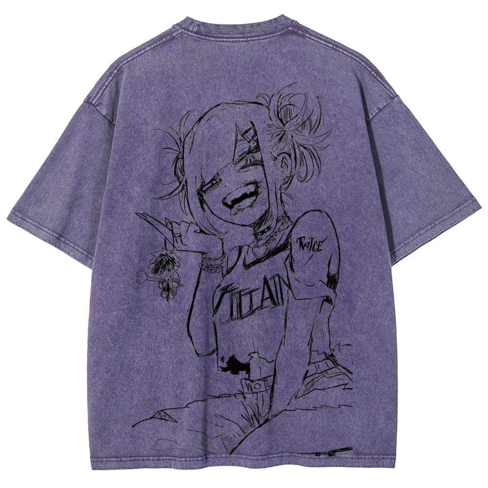 Toga himiko Unisex Fit Washed T-Shirt 2602012272