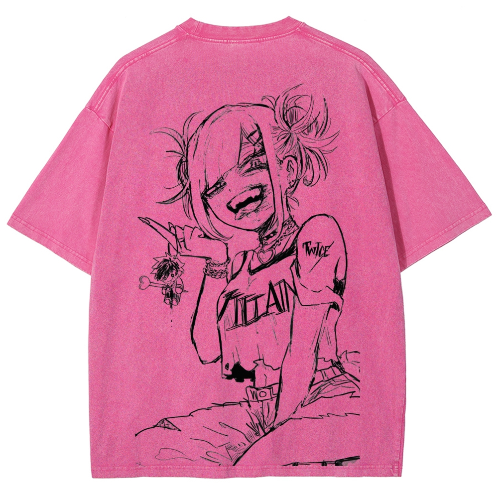 Toga himiko Unisex Fit Washed T-Shirt 2602012272
