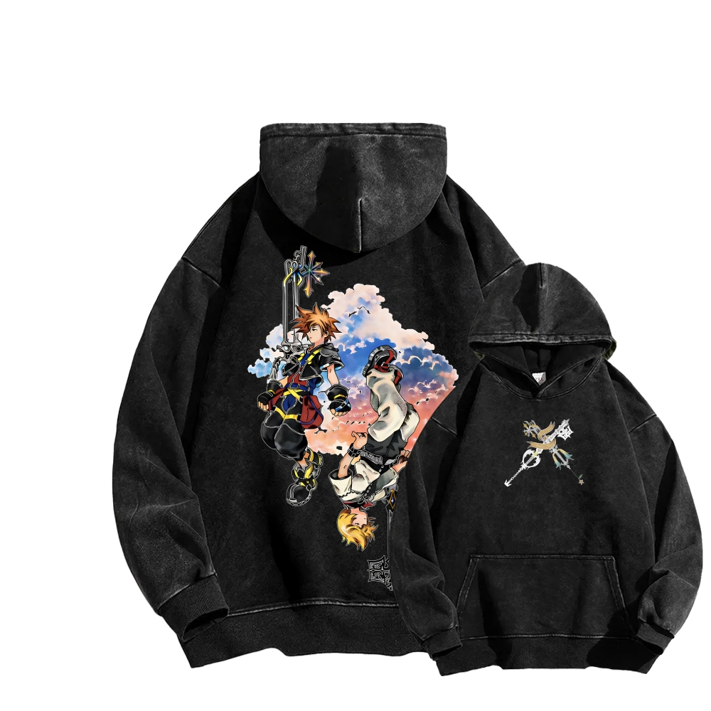 Kingdom Hearts Unisex Washed Hoodie 2602012454