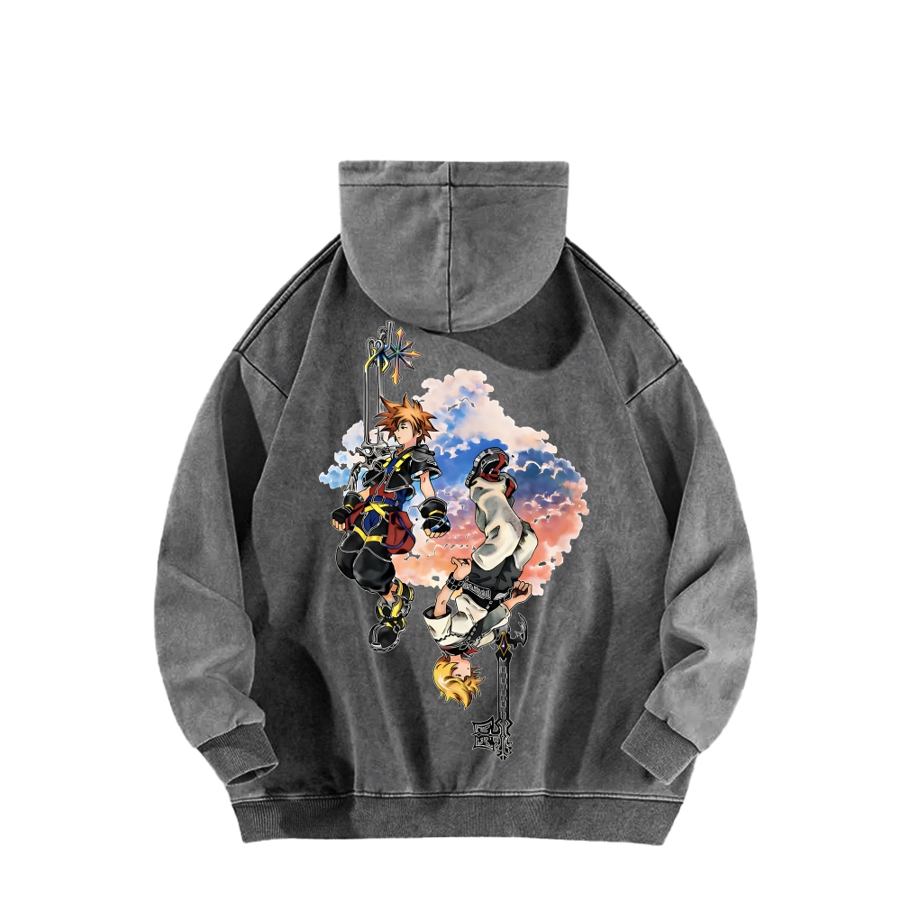 Kingdom Hearts Unisex Washed Hoodie 2602012454