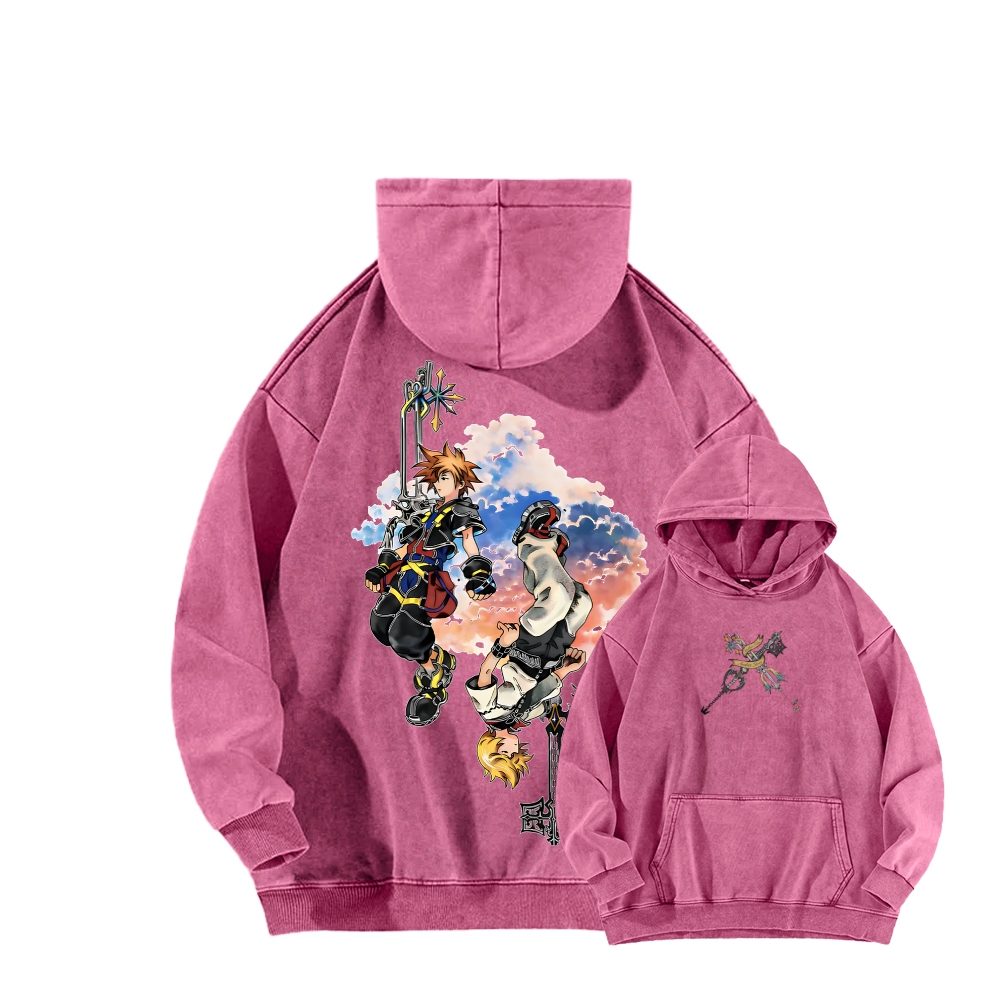 Kingdom Hearts Unisex Washed Hoodie 2602012454