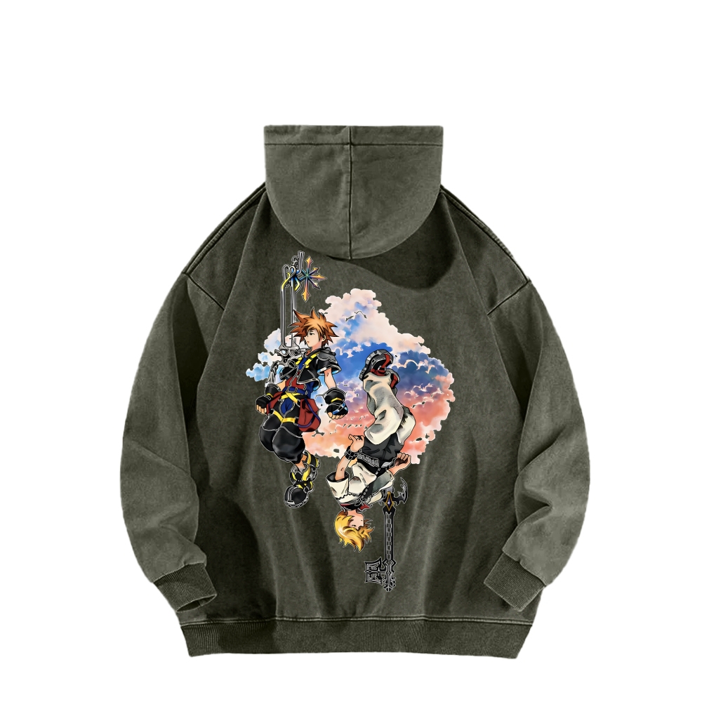 Kingdom Hearts Unisex Washed Hoodie 2602012454