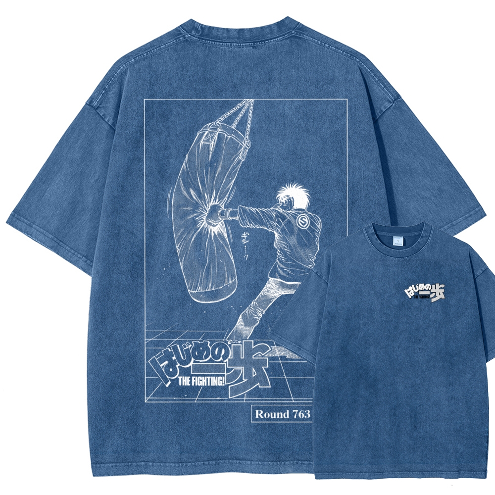 Hajime no Ippo Unisex Fit Washed T-Shirt 2602012986