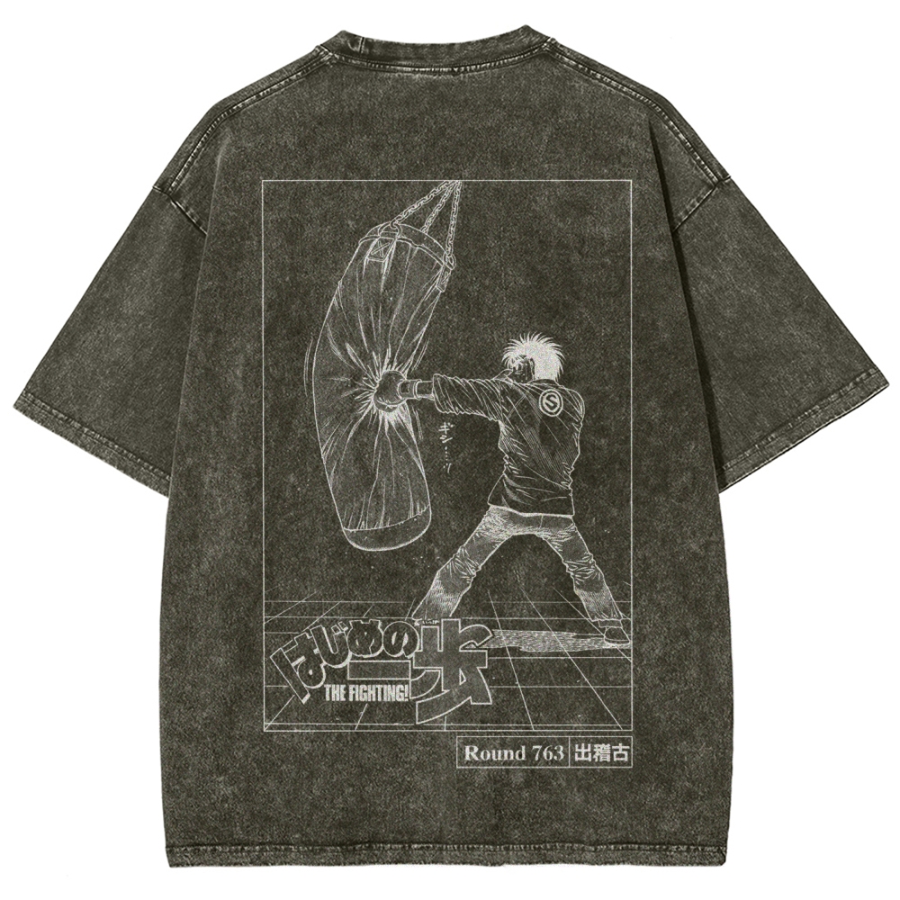 Hajime no Ippo Unisex Fit Washed T-Shirt 2602012986