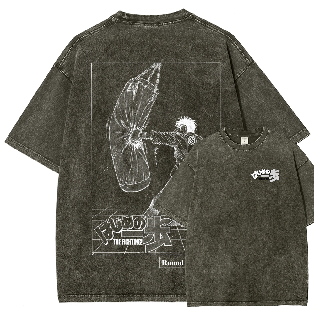 Hajime no Ippo Unisex Fit Washed T-Shirt 2602012986