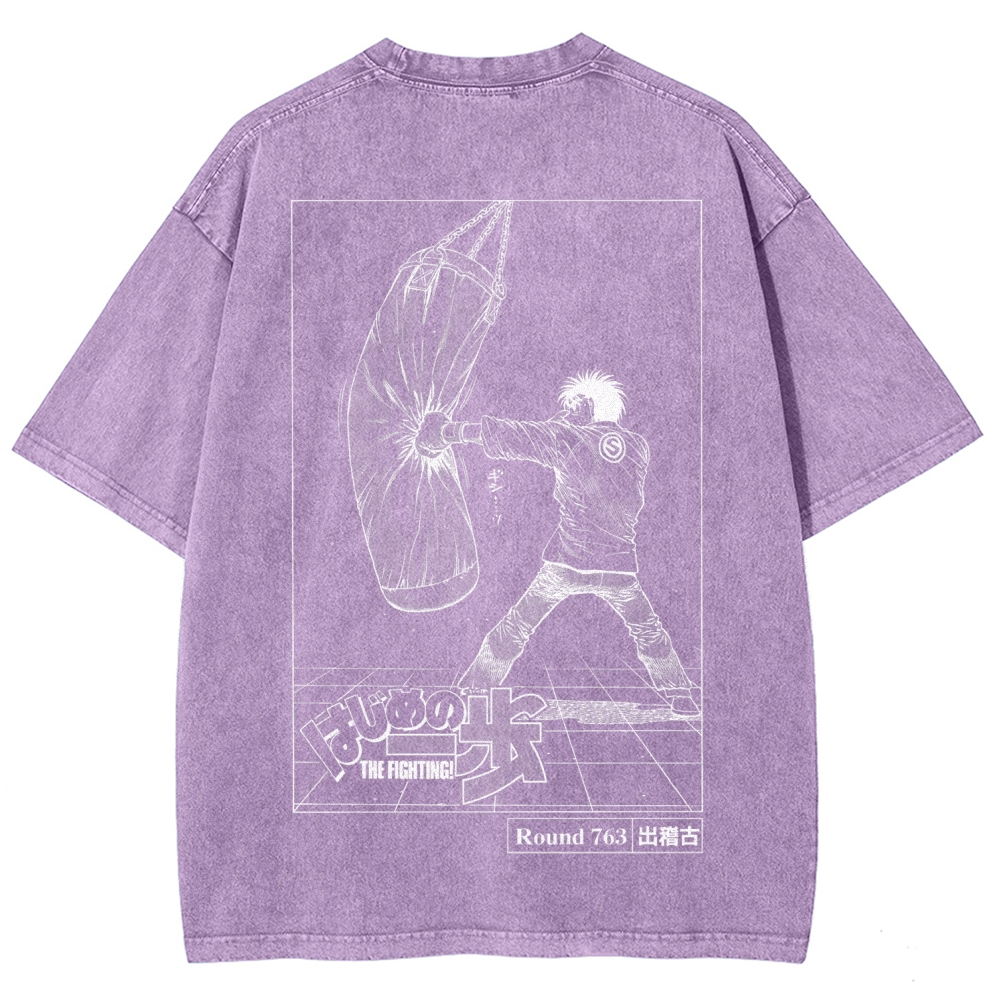 Hajime no Ippo Unisex Fit Washed T-Shirt 2602012986