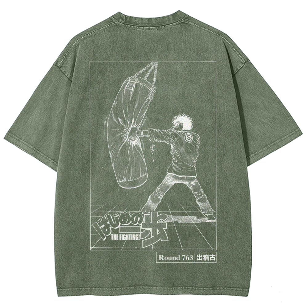 Hajime no Ippo Unisex Fit Washed T-Shirt 2602012986