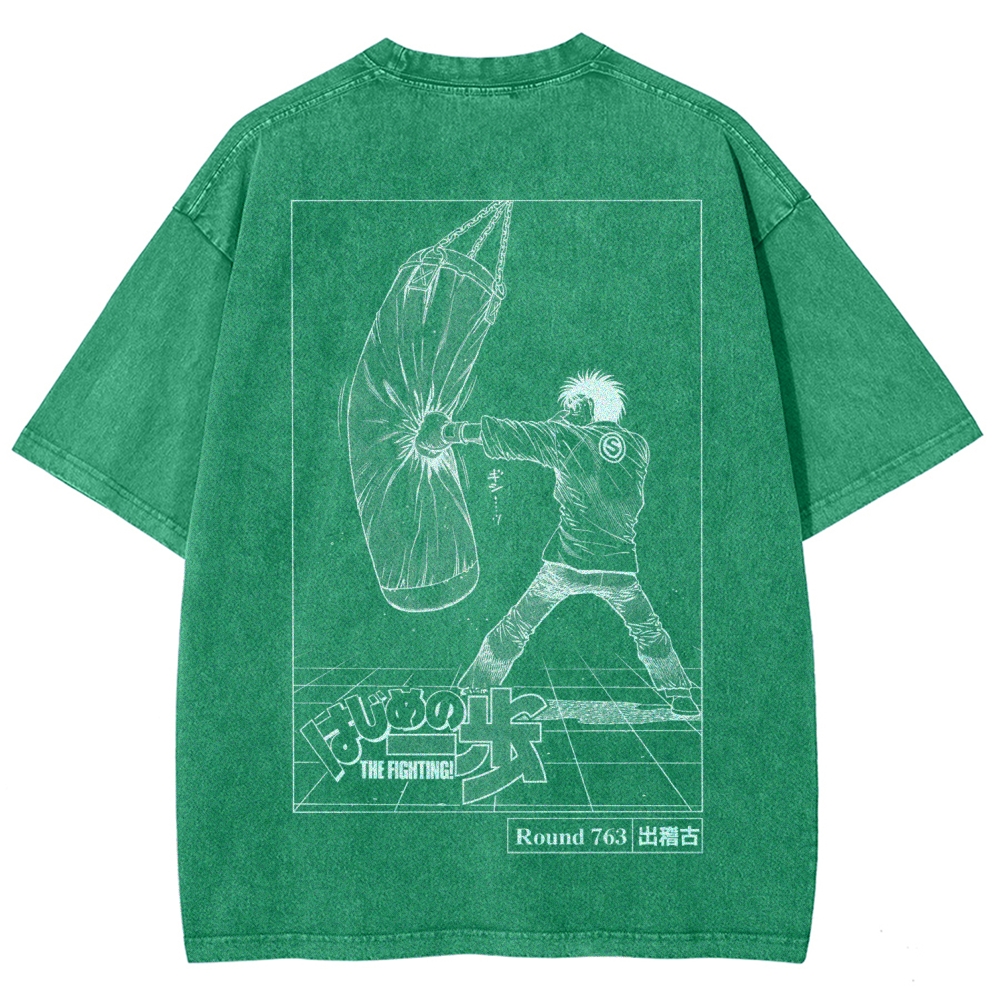 Hajime no Ippo Unisex Fit Washed T-Shirt 2602012986