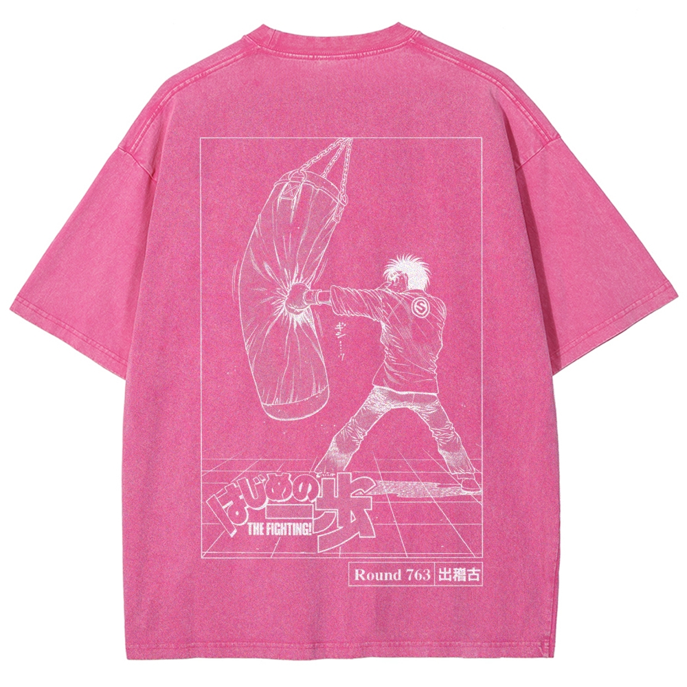 Hajime no Ippo Unisex Fit Washed T-Shirt 2602012986