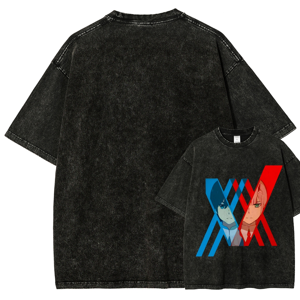 Darling in the Franxx Unisex Fit Washed T-Shirt 2602013428