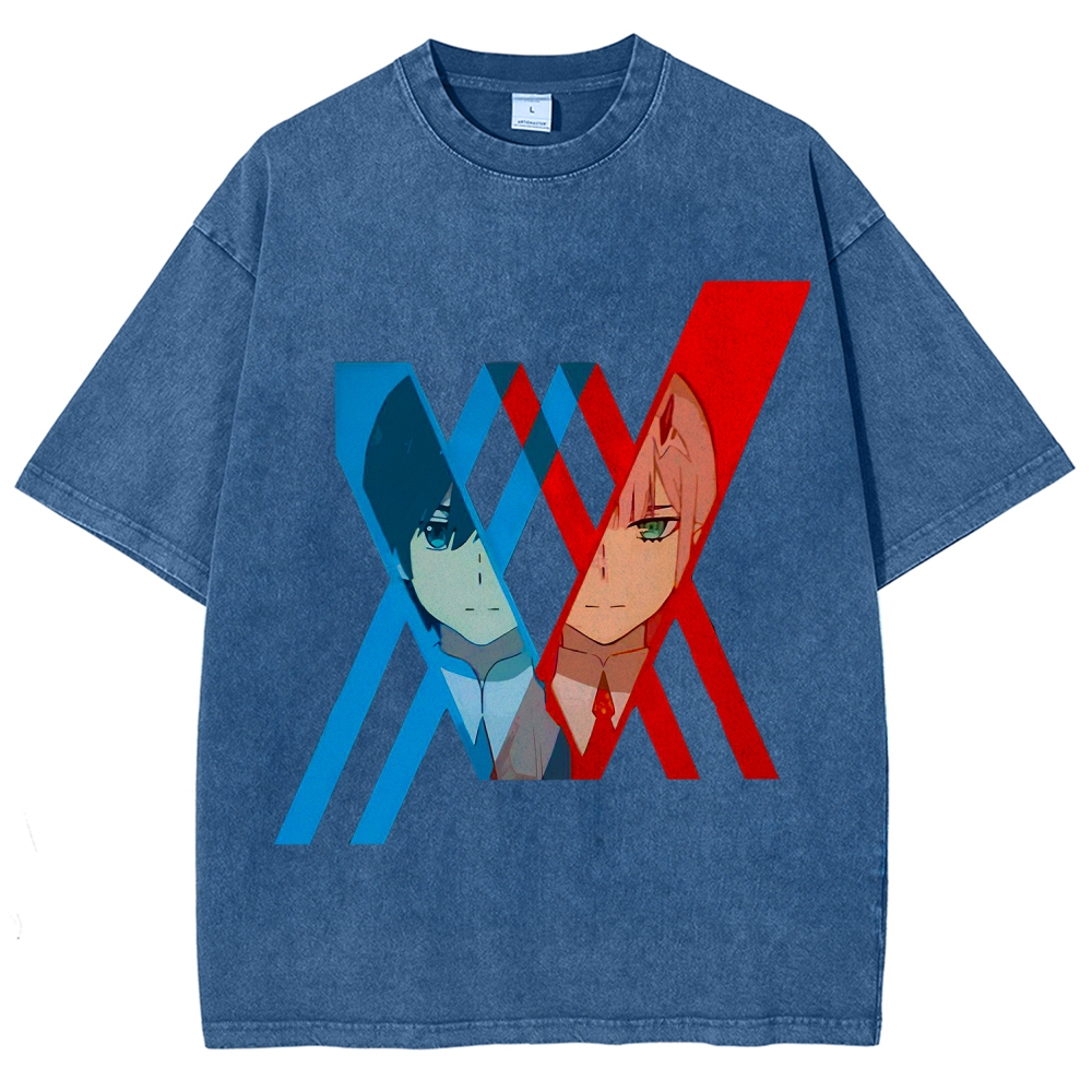 Darling in the Franxx Unisex Fit Washed T-Shirt 2602013428